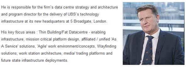 Ashley Davis, Managing Director Infrastructure Services, UBS AG